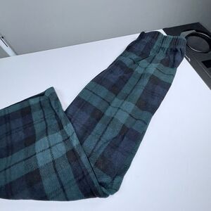 plaid fleece pajama bottoms size 6  nwot